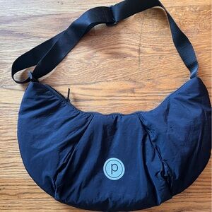 Black Half-Moon Crossbody Bag